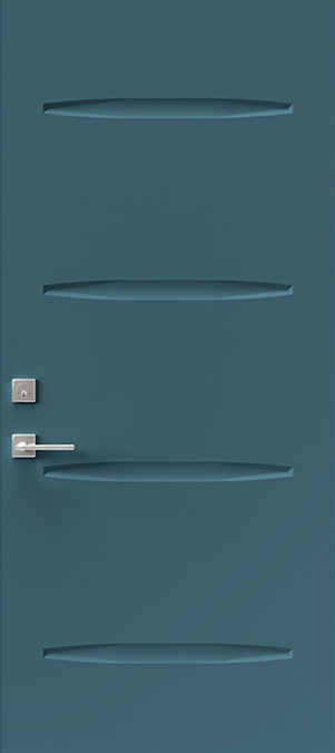 Blue Steel Entry Door