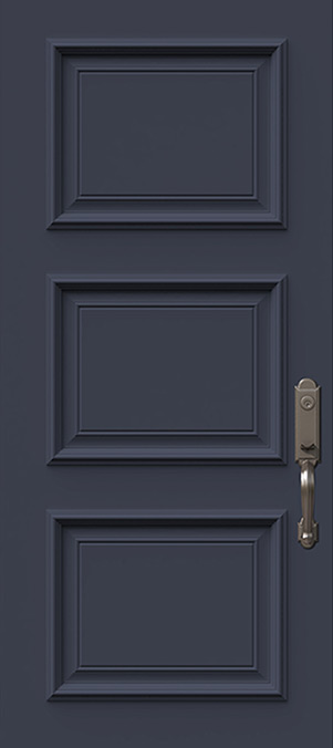 Navy Blue Steel Entry Door