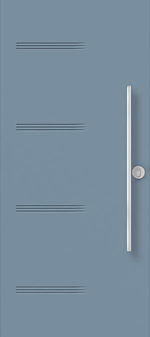 Blue Steel Entry Door